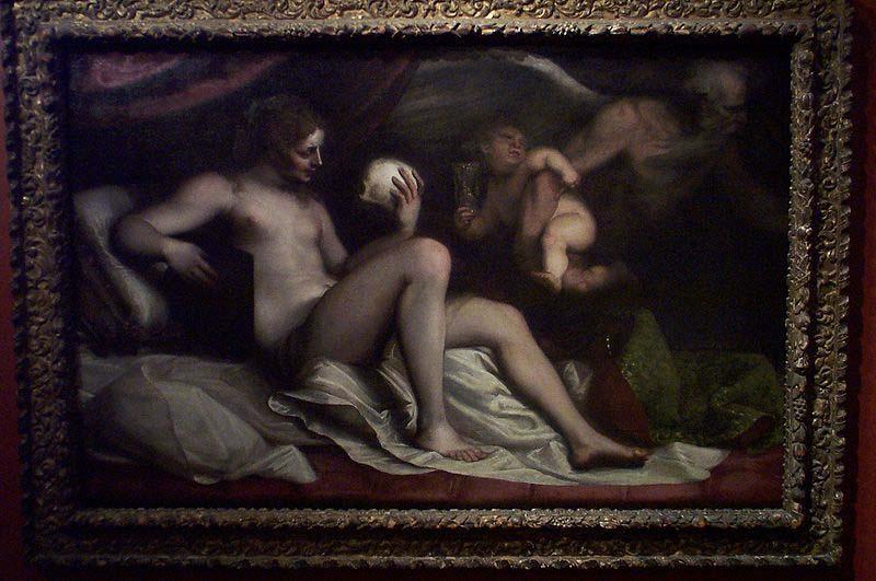 Luca Cambiaso Vanity of Earthly Love France oil painting art
